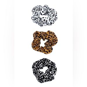 Brand New Leopard Print Scrunchy Hair Tie Assorted Set❤️Of Three